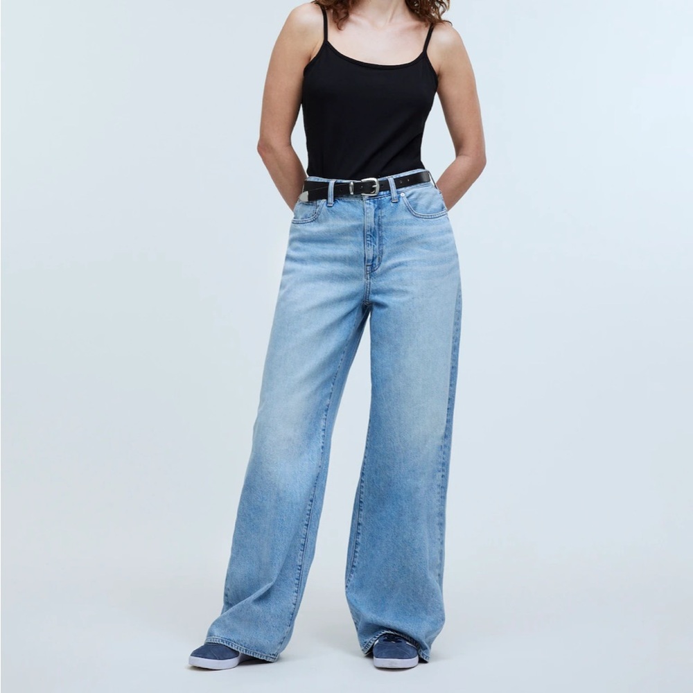 Madewell Curvy Super Wide Leg jeans